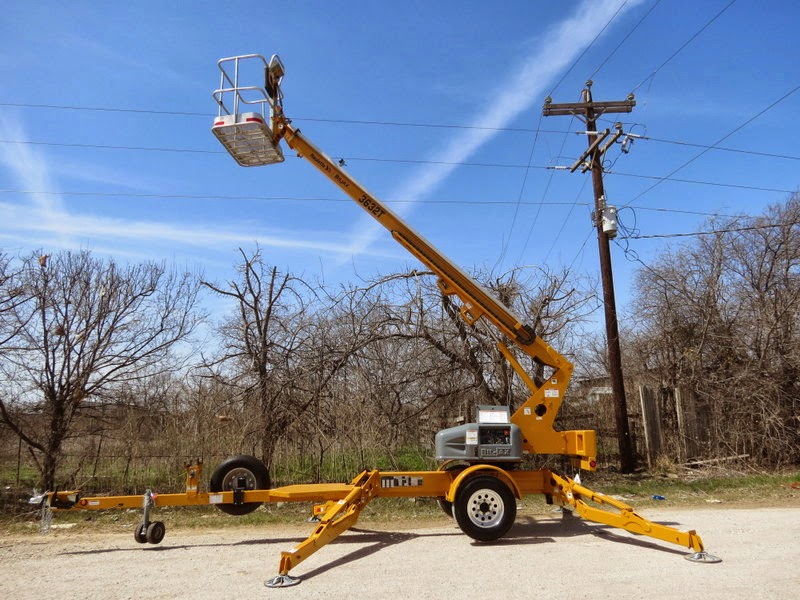 BilJax 36ft Telescoping Tow Behind Boom Lift RentalZonePA